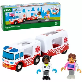 BRIO World Rescue Ambulance Toy Vehicle