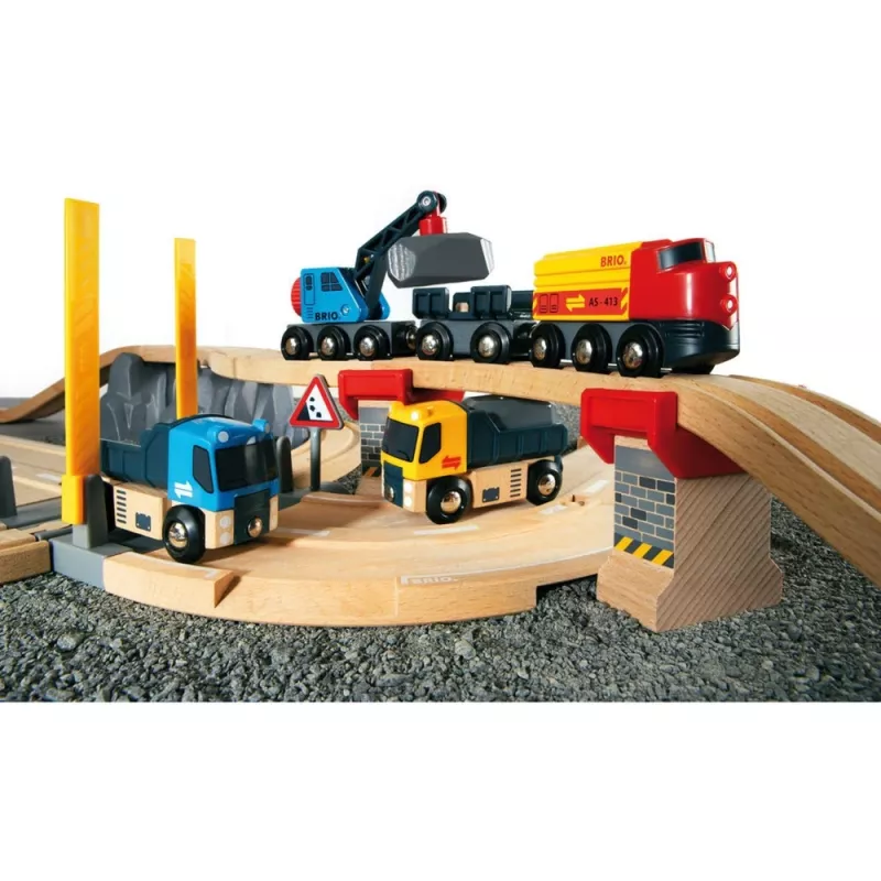 BRIO World Roads & Rails Stone Loading Set
