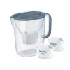 Brita Style Essential+ Water Filter Jug with 2 MaxtraPro PP Cartridges (2.4L, Dark Blue)