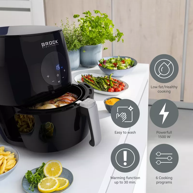 Brock AFD 3502 BK Air Fryer 3.5L 1200W Black