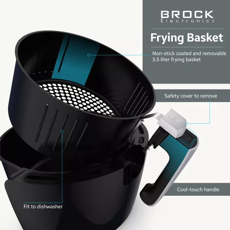 Brock AFD 3502 BK Air Fryer 3.5L 1200W Black