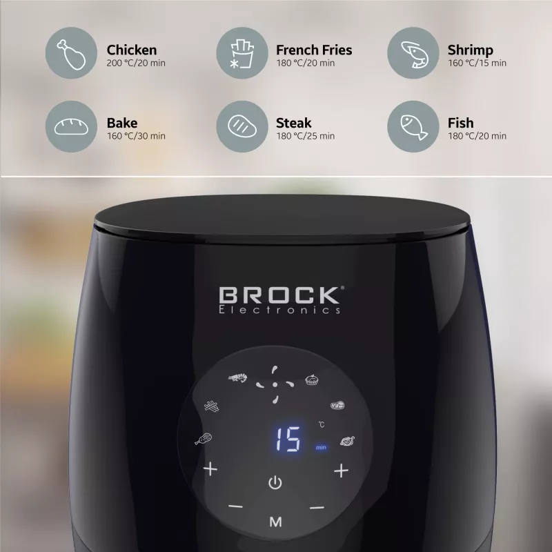 Brock AFD 3502 BK Air Fryer 3.5L 1200W Black