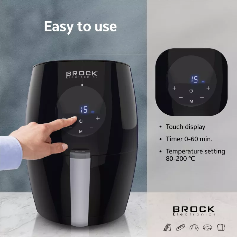 Brock AFD 3502 BK Air Fryer 3.5L 1200W Black