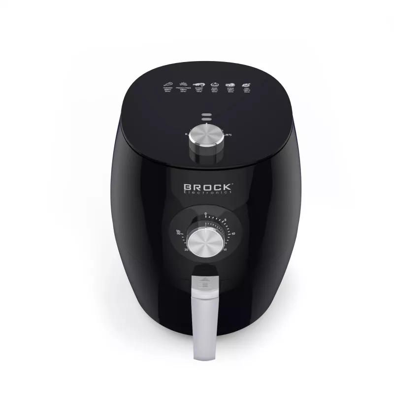 Brock AFM 3501 BK Air Fryer 3.5L 1300-1500W Black Digital Basket Fryer