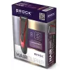 Brock BHC 2001 Hair Clipper, Black/Red, Corded, Stainless Steel Blades, 4 Comb Attachments (3-12 mm), Adjustable Taper Lever