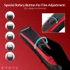 Brock BHC 2001 Hair Clipper, Black/Red, Corded, Stainless Steel Blades, 4 Comb Attachments (3-12 mm), Adjustable Taper Lever