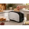 Brock BT 1003 SS Toaster 800W, Black/Steel