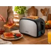 Brock BT 1003 SS Toaster 800W, Black/Steel