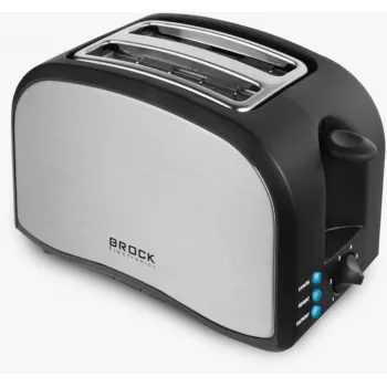 Brock BT 1003 SS Toaster 800W, Black/Steel