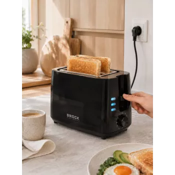 Brock BT 1005 BK Toaster 800W, Black