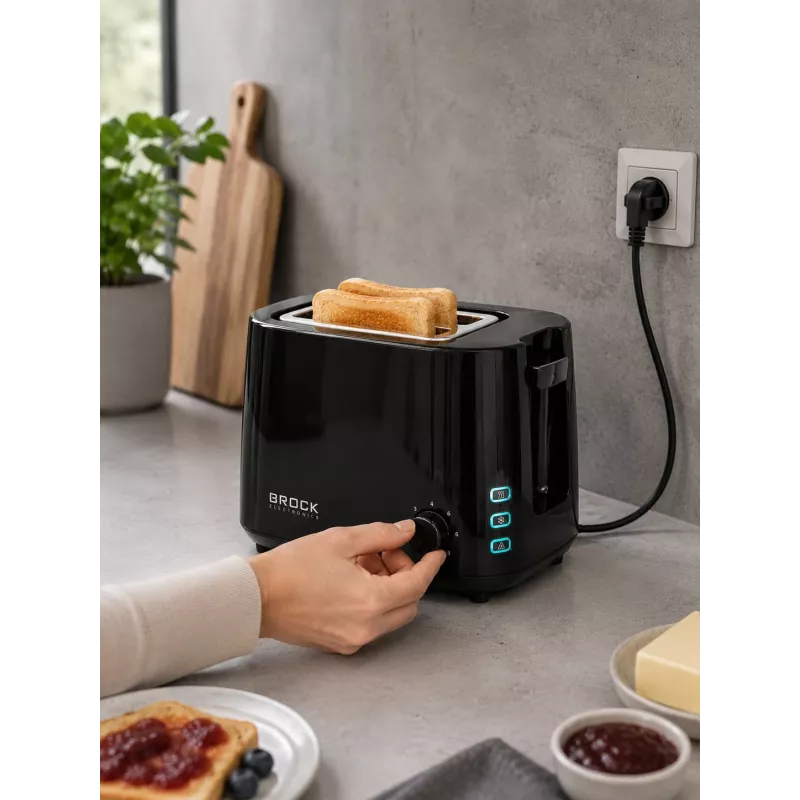 Brock BT 1005 BK Toaster 800W, Black