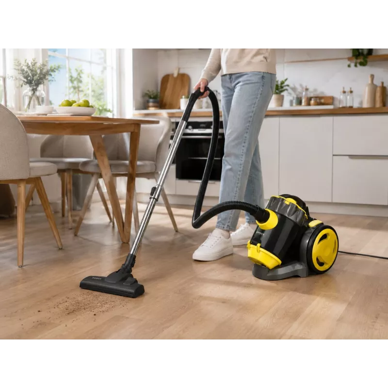 Brock BVC 8056 YT Cyclone Bagless Vacuum Cleaner 800W Black/Yellow