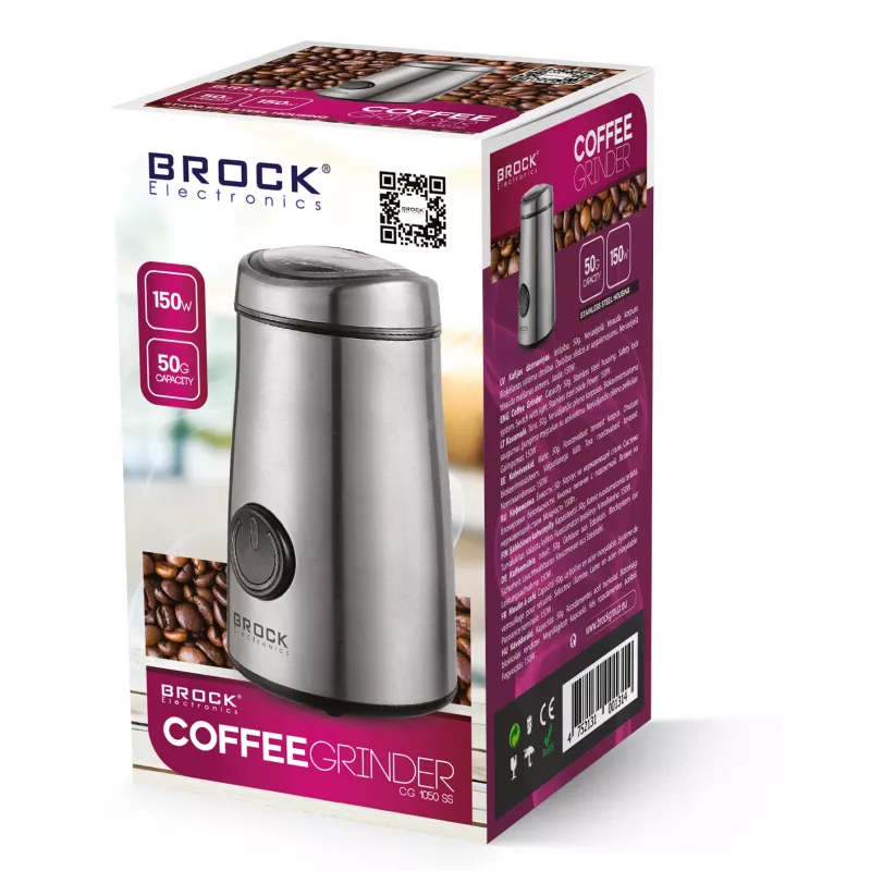 Brock CG 1050 SS Coffee Grinder 150W, Steel