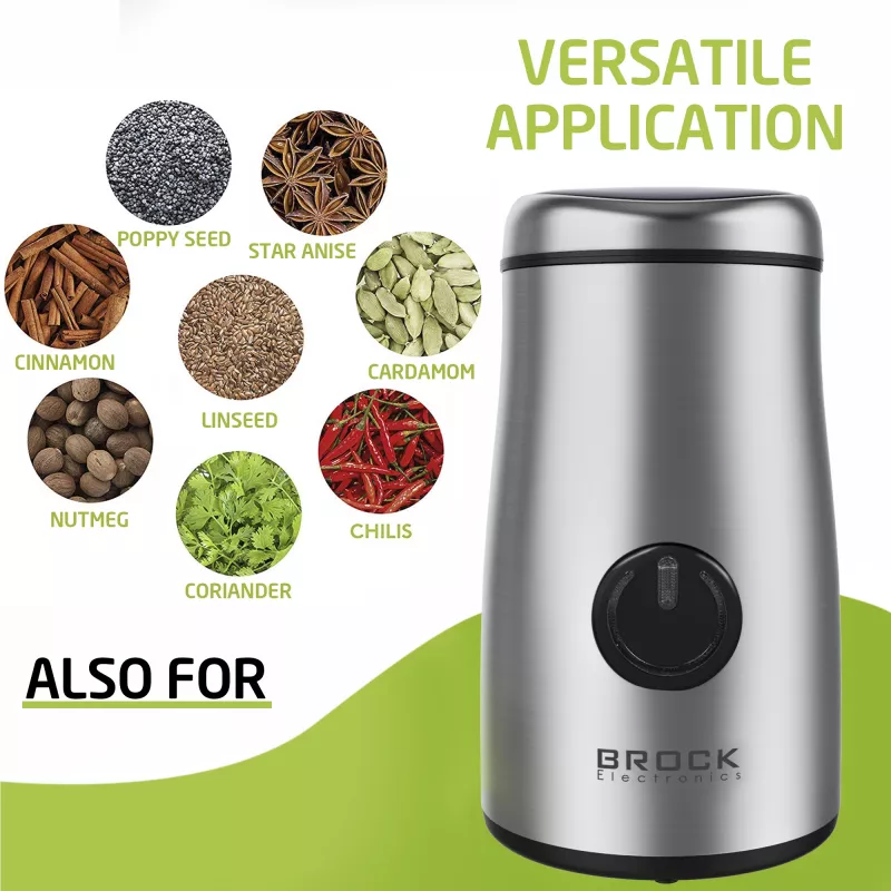 Brock CG 1050 SS Coffee Grinder 150W, Steel