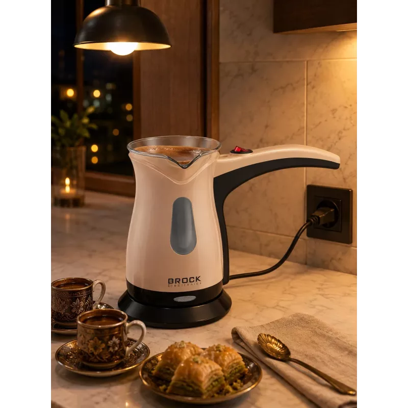 Brock ECP 106 Turkish Coffee Maker 0.5L 500W Cream/Black