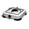 Brock GS 001 W Single Burner Gas Stove, 1.5 kW, Manual Ignition, Enamel Steel, White