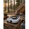 Brock GS 001 W Single Burner Gas Stove, 1.5 kW, Manual Ignition, Enamel Steel, White