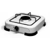 Brock GS 001 W Single Burner Gas Stove, 1.5 kW, Manual Ignition, Enamel Steel, White