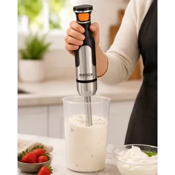 Brock HB 8001 S Hand Blender 700W, Black/Steel