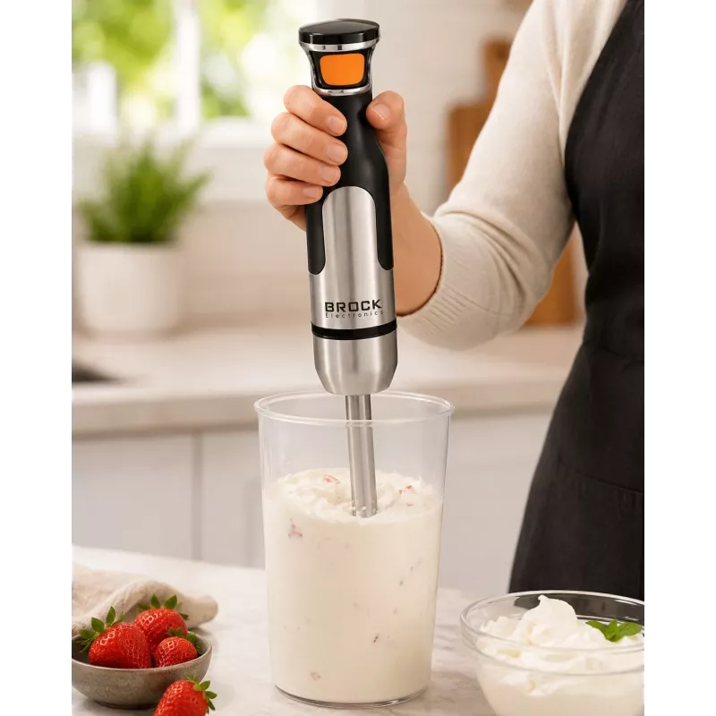 Brock HB 8001 S Hand Blender 700W, Black/Steel