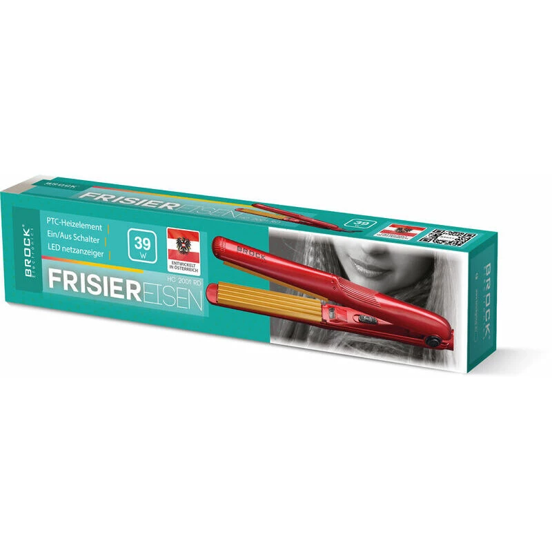 Brock HC 2001 RD Ceramic Hair Crimper 25W Red