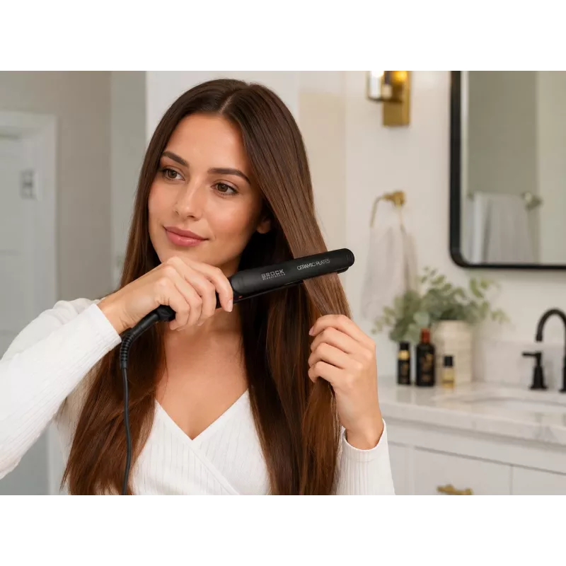 Brock HC 5001 BK Hair Straightener 60W, Black