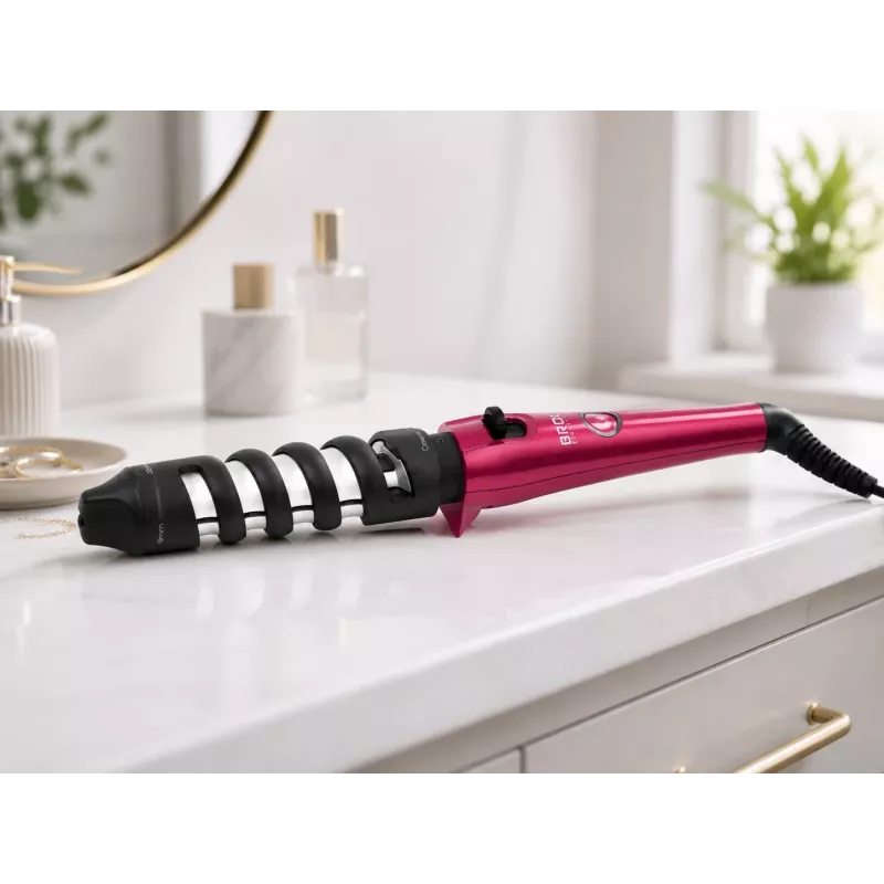 Brock HC 6201 PK Curling Iron 40W Hair Styler, Pink