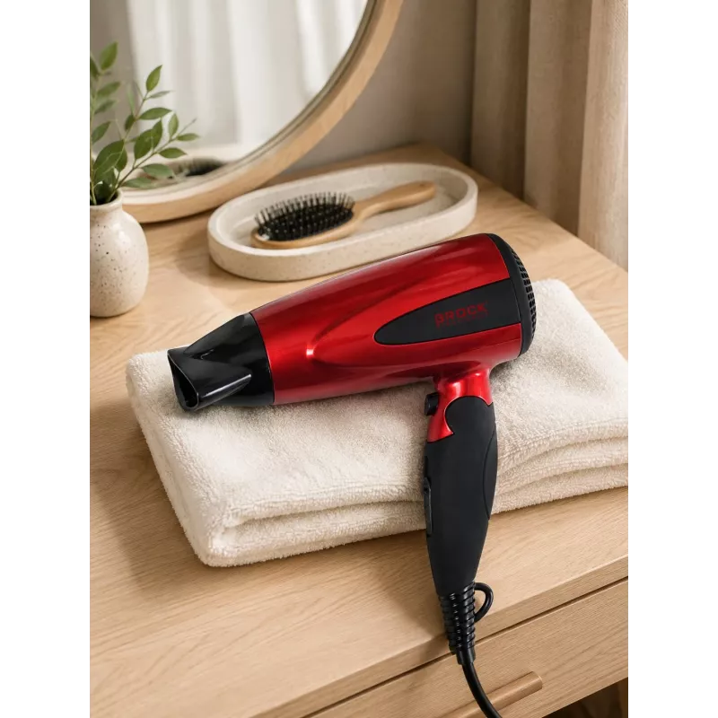 Brock HD 8501 RD Hair Dryer 1600W, Red