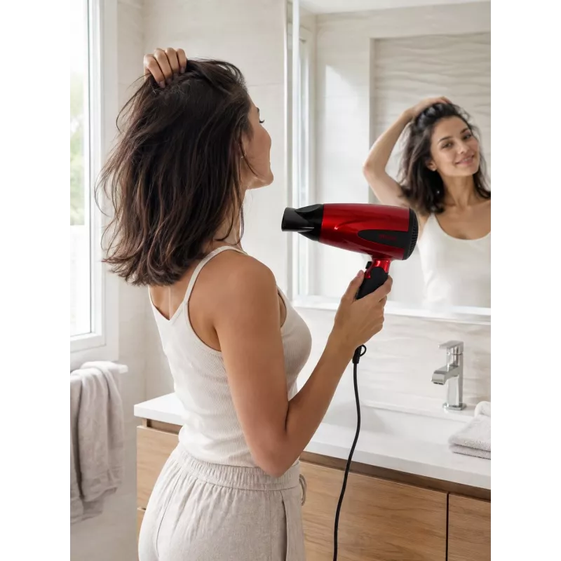 Brock HD 8501 RD Hair Dryer 1600W, Red