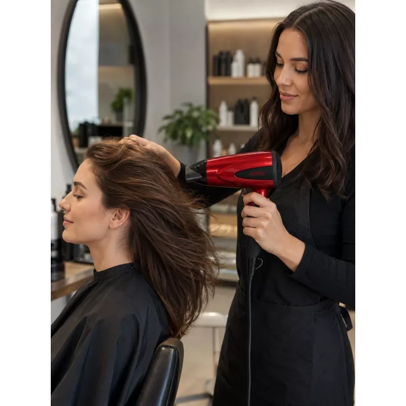 Brock HD 8501 RD Hair Dryer 1600W, Red