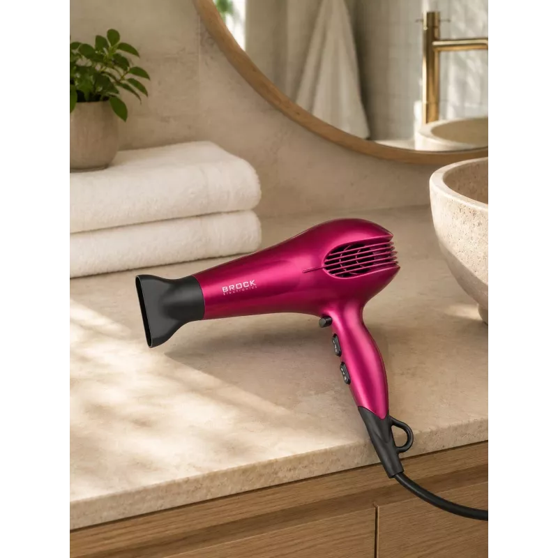 Brock HD 9501 PK Hair Dryer 1800W, Pink