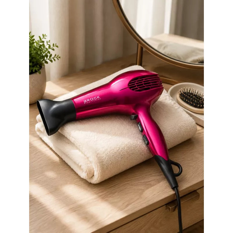 Brock HD 9501 PK Hair Dryer 1800W, Pink