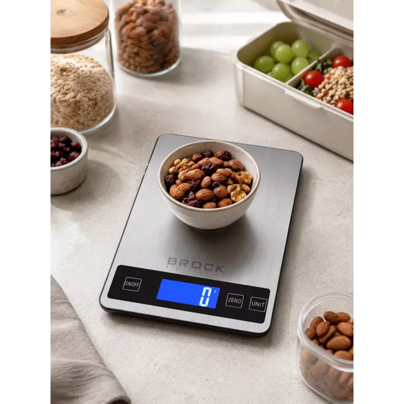 Brock SKS 1008 Large Size Digital Kitchen Scale With LED Display
