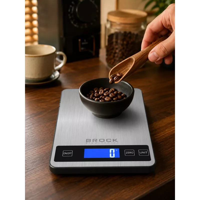 Brock SKS 1008 Large Size Digital Kitchen Scale With LED Display