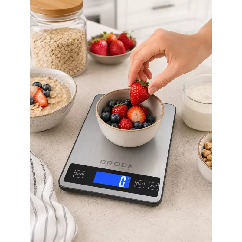 Brock SKS 1008 Large Size Digital Kitchen Scale With LED Display