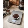 Brock SKS 1009 Digital Kitchen Scale with LED Display, 5 kg Capacity, 1 g Precision, Tempered Glass Platform, Black