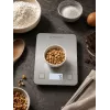 Brock SKS 1009 Digital Kitchen Scale with LED Display, 5 kg Capacity, 1 g Precision, Tempered Glass Platform, Black