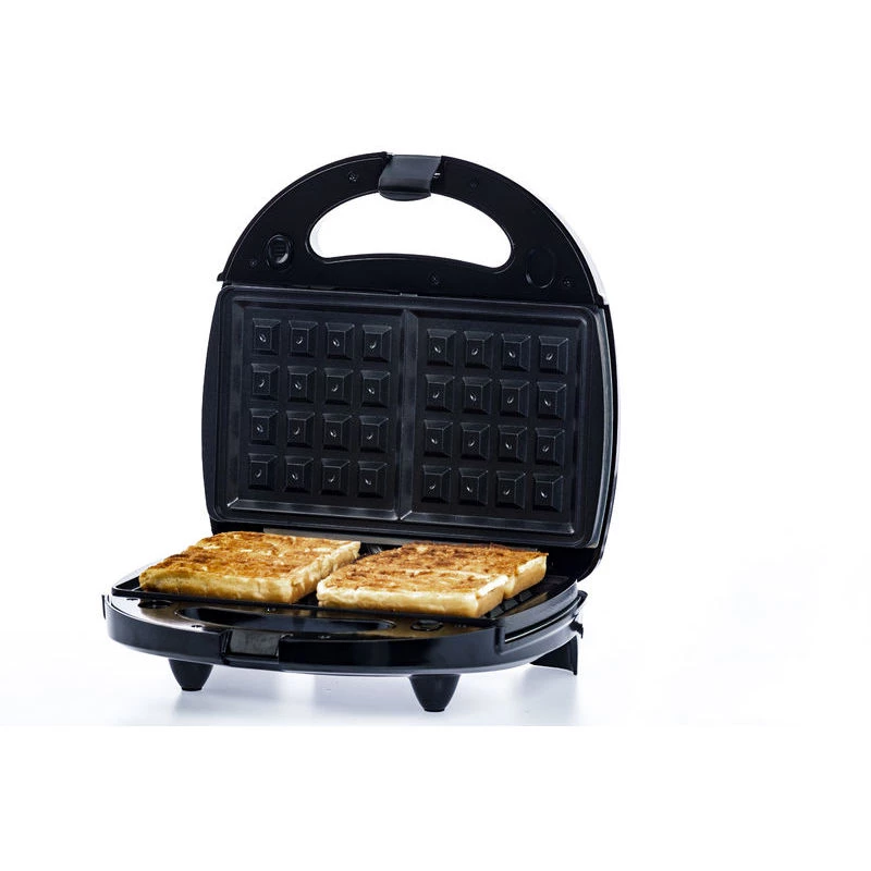 Brock SSM 2003 RD 3-in-1 Sandwich Maker, Waffle Maker and Grill, 750 W, Black/Red