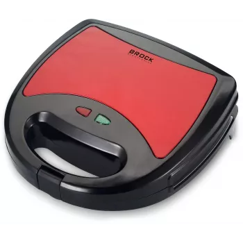 Brock SSM 2003 RD 3-in-1 Sandwich Maker, Waffle Maker and Grill, 750 W, Black/Red
