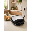 Brock SSM 2004 SS 3-in-1 Sandwich, Waffle & Nutlet Maker, 750W, Black/Steel