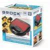 Brock SSM 6004 RD 4-in-1 Sandwich/Nutlet/Waffle Maker and Grill 750 W, Red