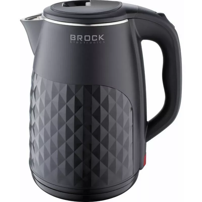 Brock WK 0618 BK Electric Kettle with Double Walls 1.8L 1500W, Black