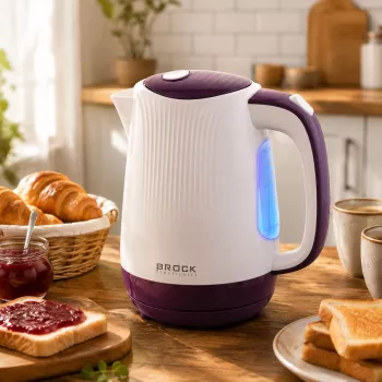 Brock WK 08 PR Electric Kettle 1.7L 2000W White/Purple