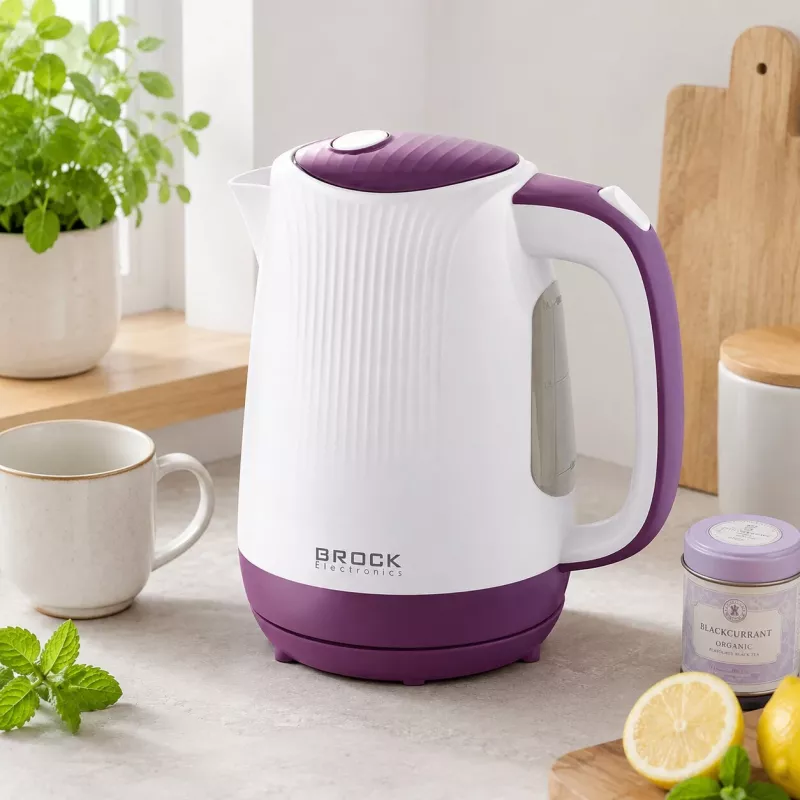 Brock WK 08 PR Electric Kettle 1.7L 2000W White/Purple