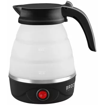 Brock WK 0904 BK Foldable Travel Kettle 0.5L 500W, Black/White
