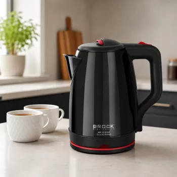 Brock WK 5518 BK Electric Kettle 2.0L 1500W Black with 360° Cordless Base