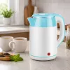 Brock WK 5521 WH Electric Kettle 1.8L 1500W White/Blue with 360° Base