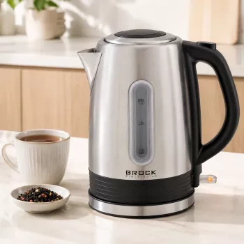 Brock WK 9903 SS Electric Kettle 1.7L 2200W Black/Stainless Steel with 360° Base