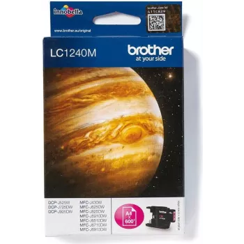 Brother LC-1240M Original Magenta Ink Cartridge – 600 Pages, Inkjet, LC-1240 Series BROLC1240M
