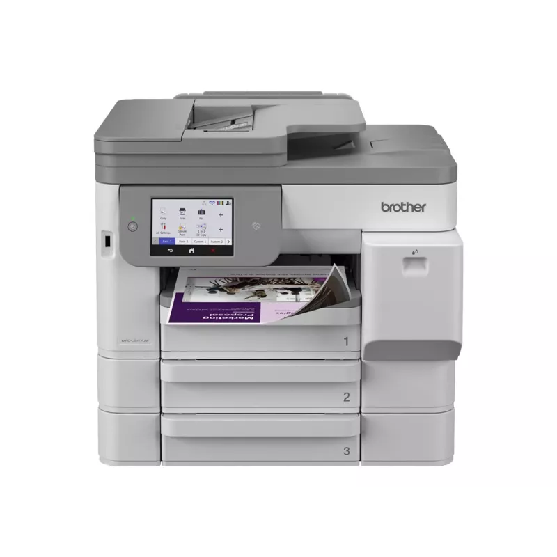 Brother MFC-J5117DW A3 Colour Inkjet Multifunction Printer with Print, Copy, Scan, Fax, Duplex, Wi-Fi, Ethernet, USB, 250-Sheet Tray, 50-Sheet ADF, Touchscreen, White
